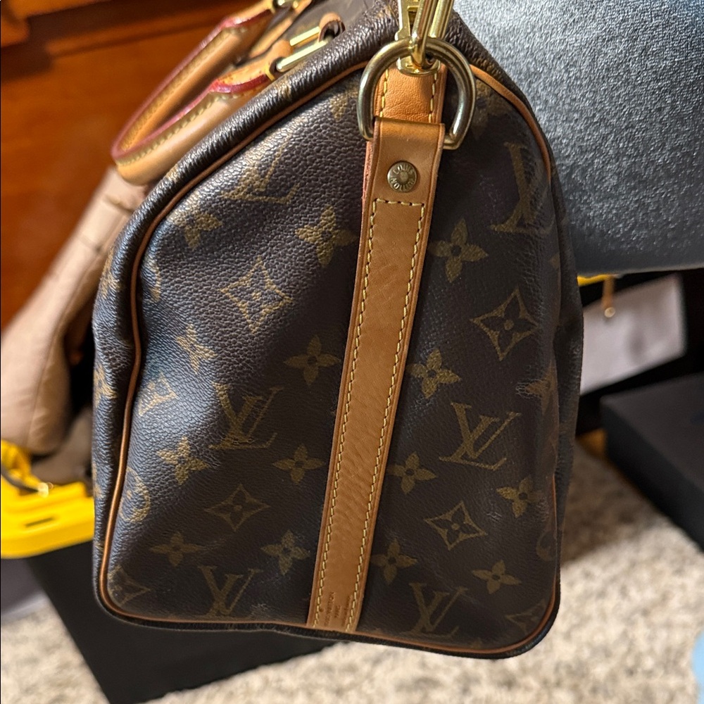 Louis Vuitton Brown Monogram Speedy 30 Bandolier - Picture 2 of 15